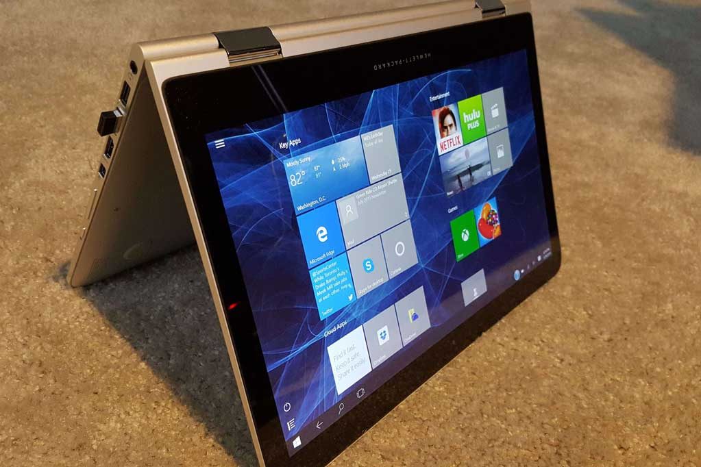 close up picture of a tablet running in windows software